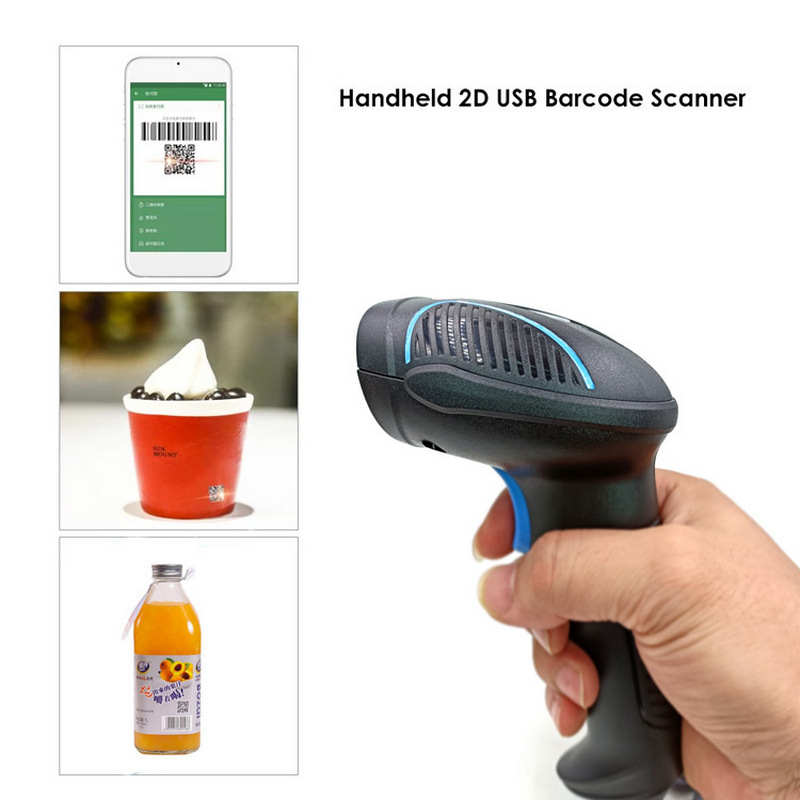 factory price 2d cmos qr code wired usb transmission mode scanning barcode scanner 11